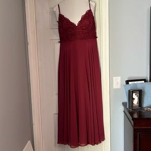 Azazie Sonya in mulberry - floor length bridesmaid gown